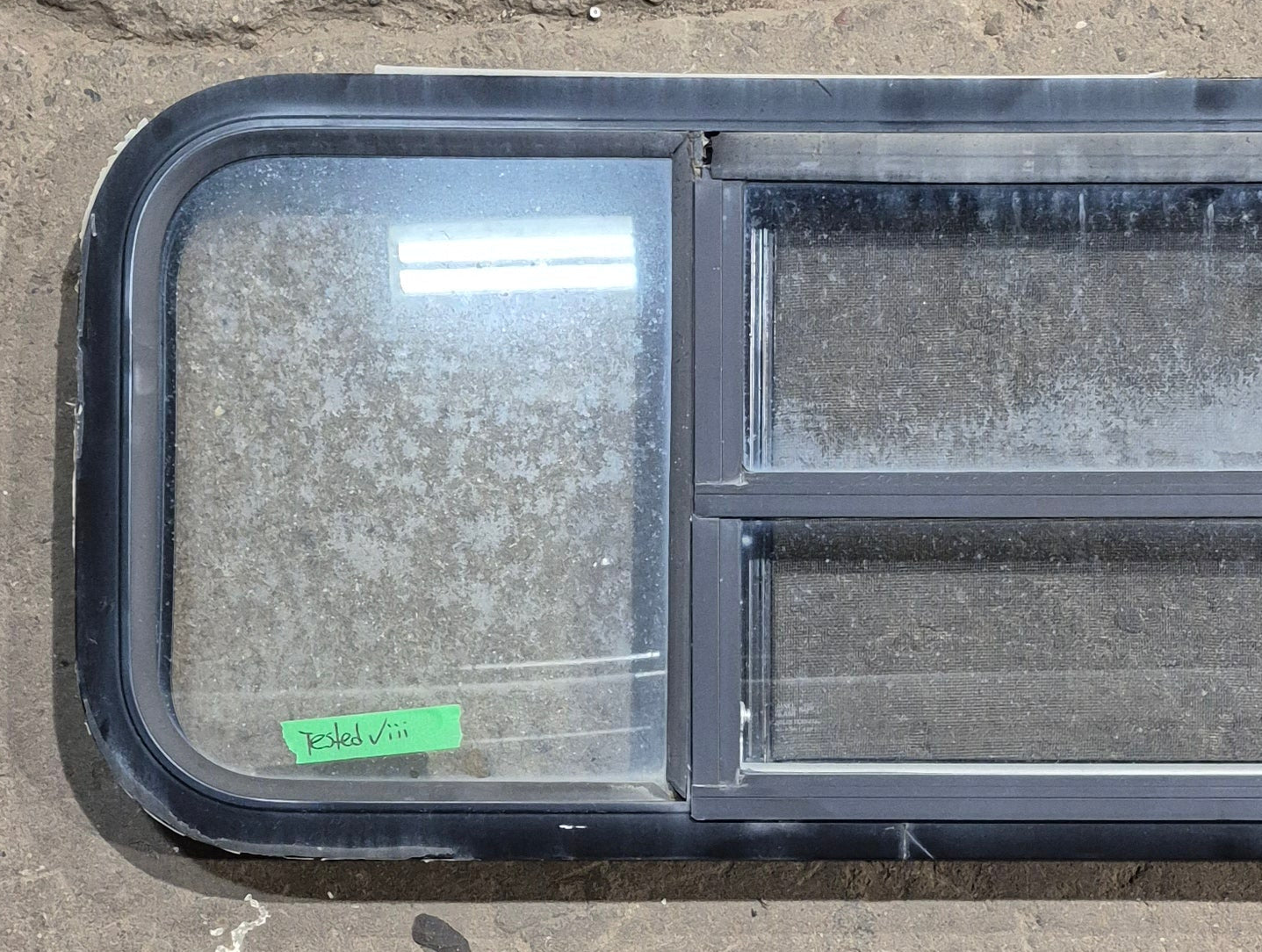 Used Black Radius Opening Window : 47 1/2