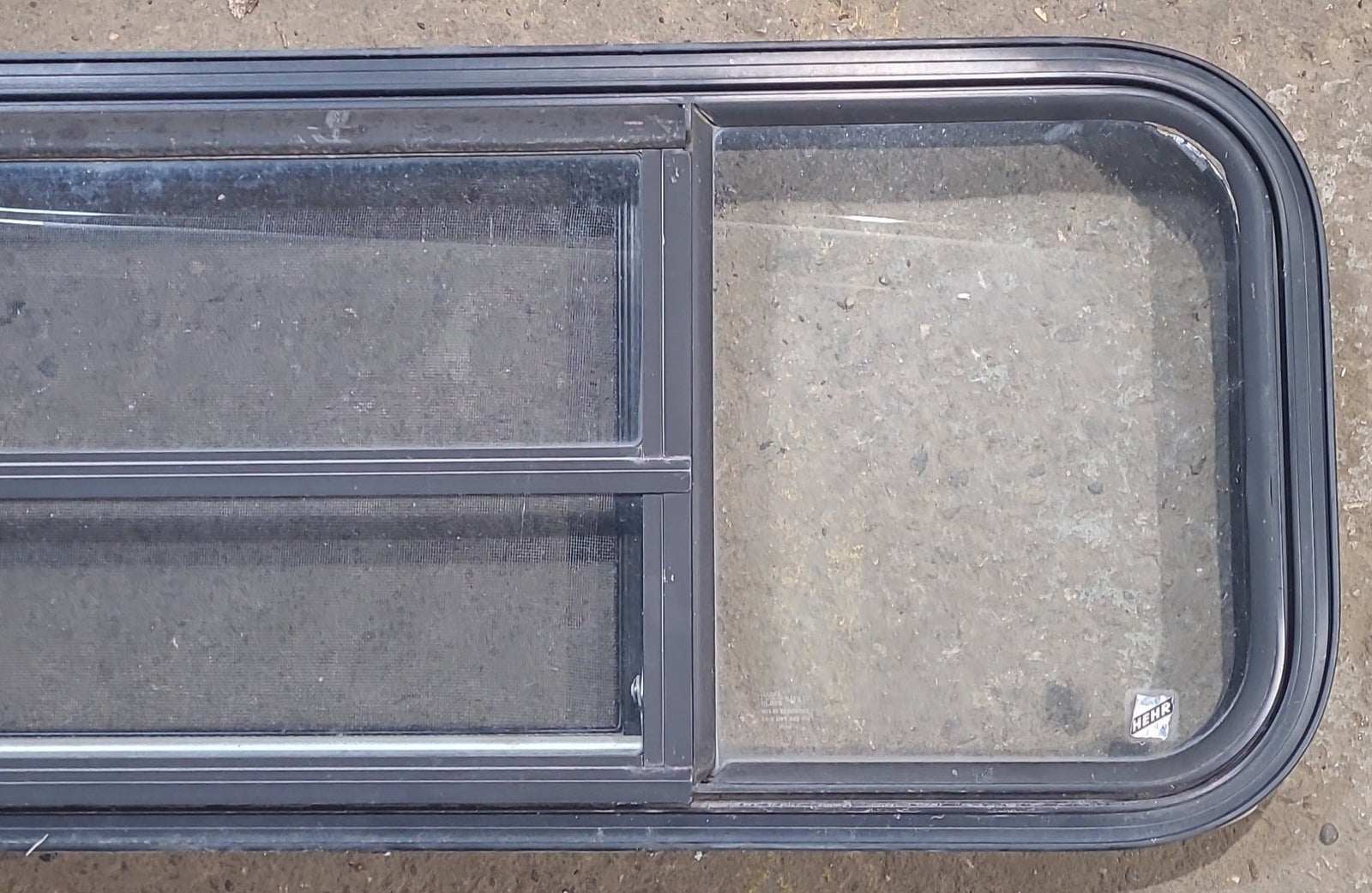 Used Black Radius Opening Window : 47 1/2