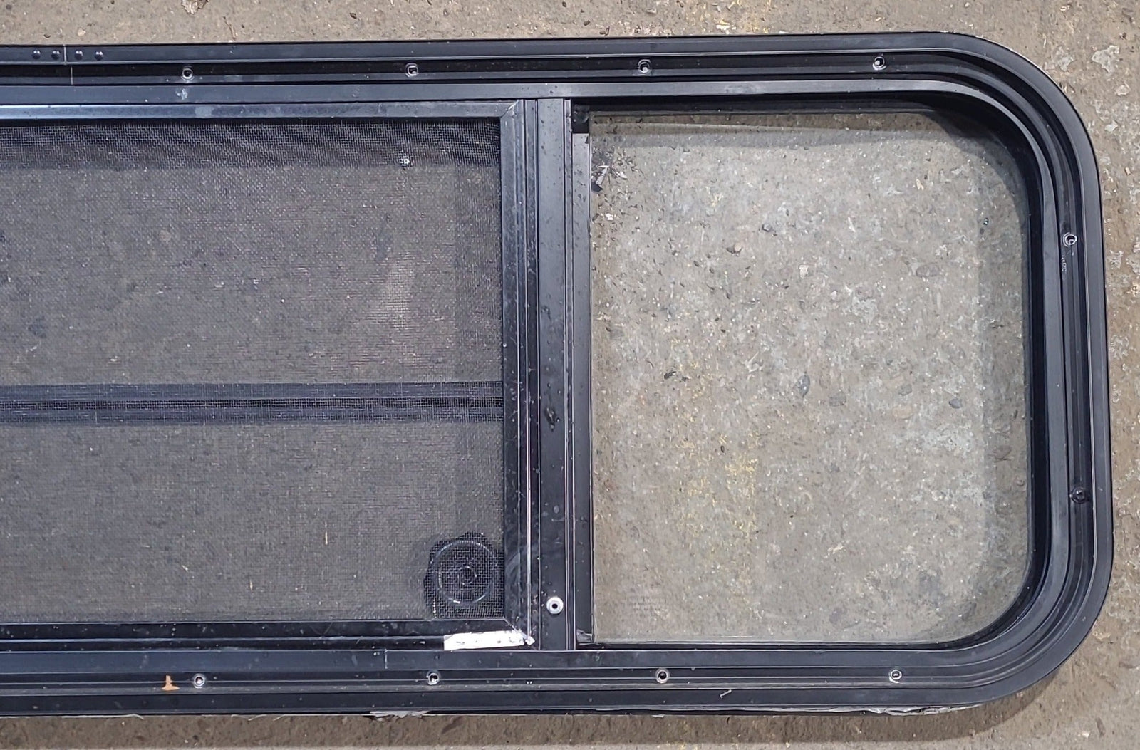 Used Black Radius Opening Window : 47 1/2