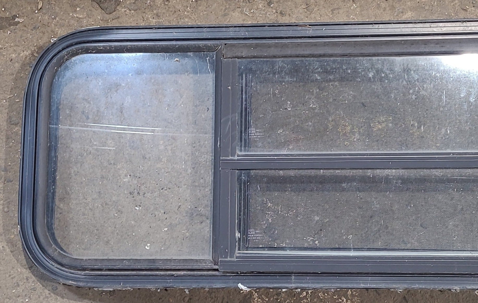 Used Black Radius Opening Window : 47 1/2