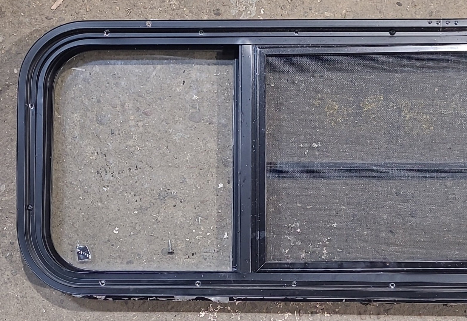 Used Black Radius Opening Window : 47 1/2