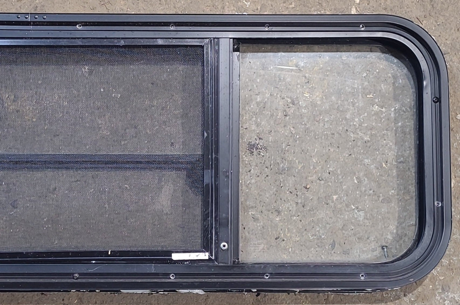 Used Black Radius Opening Window : 47 1/2