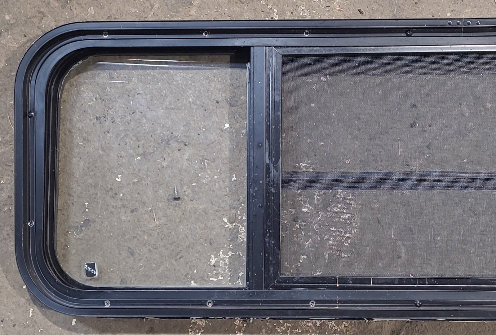 Used Black Radius Opening Window : 47 1/2