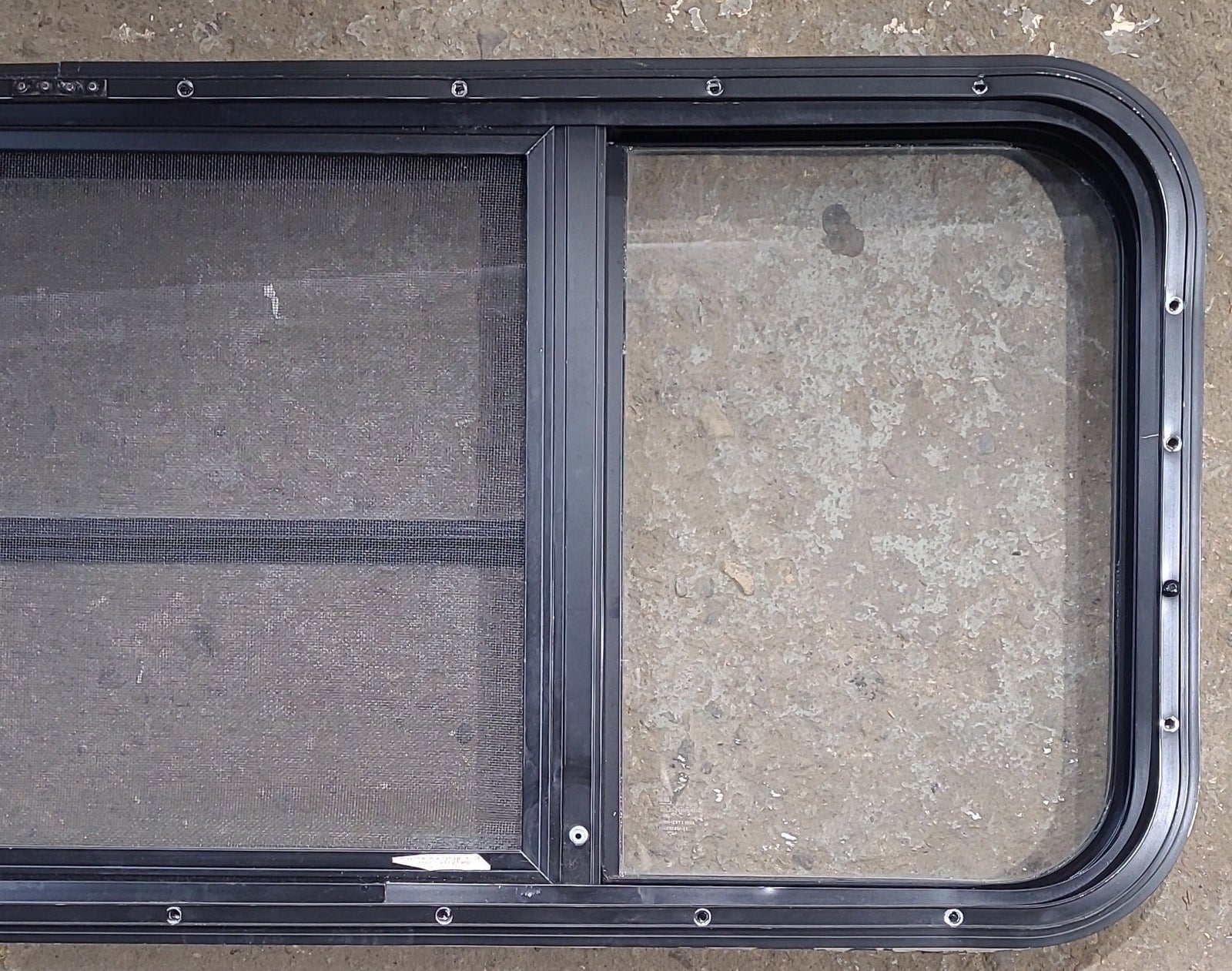 Used Black Radius Opening Window : 47 1/2