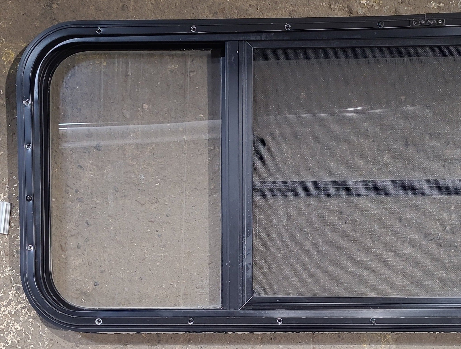 Used Black Radius Opening Window : 47 1/2