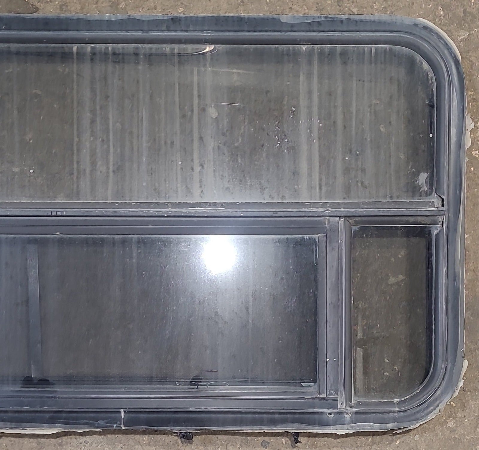 Used Black Radius Opening Window : 47 1/2