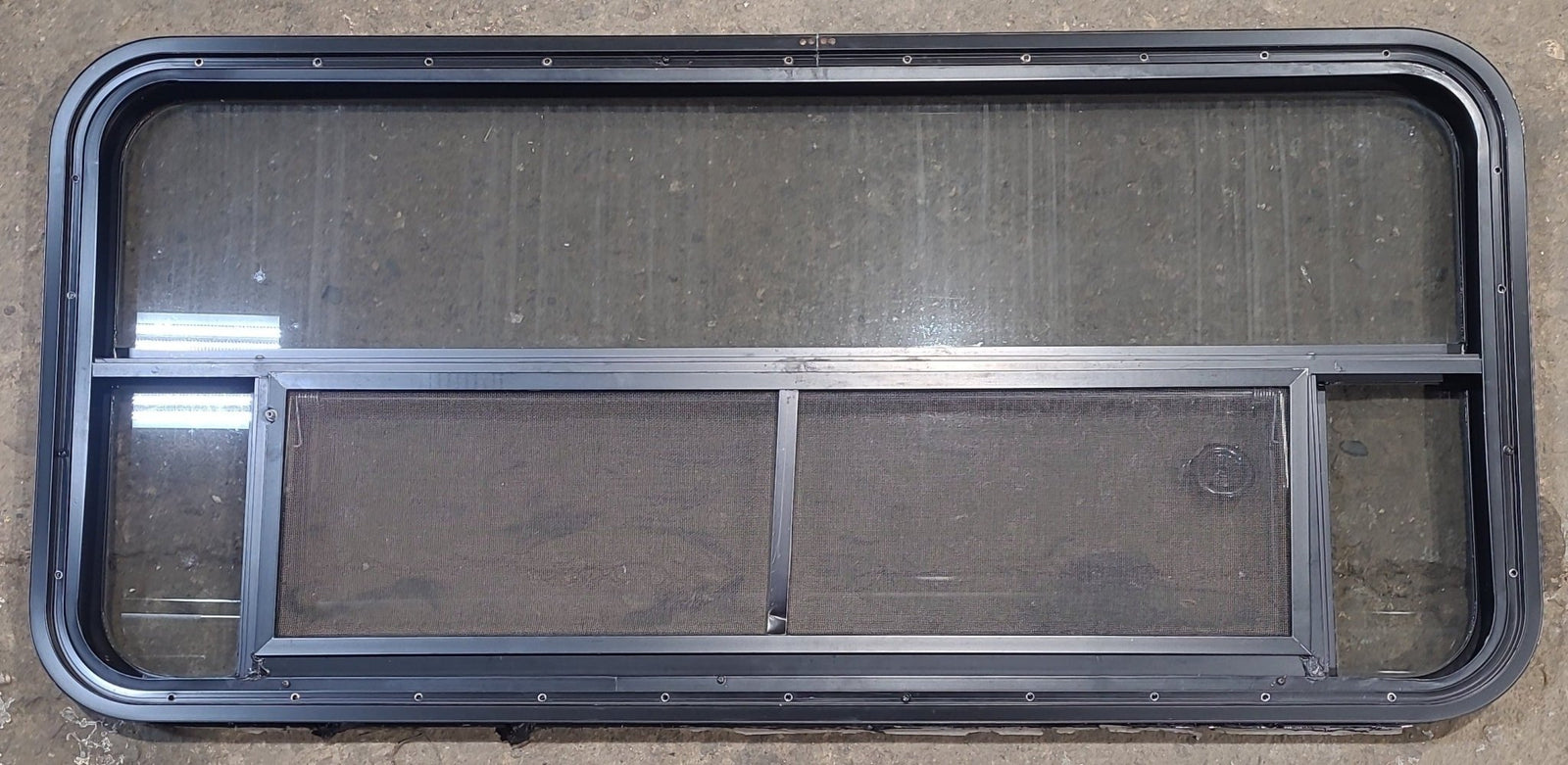 Used Black Radius Opening Window : 47 1/2