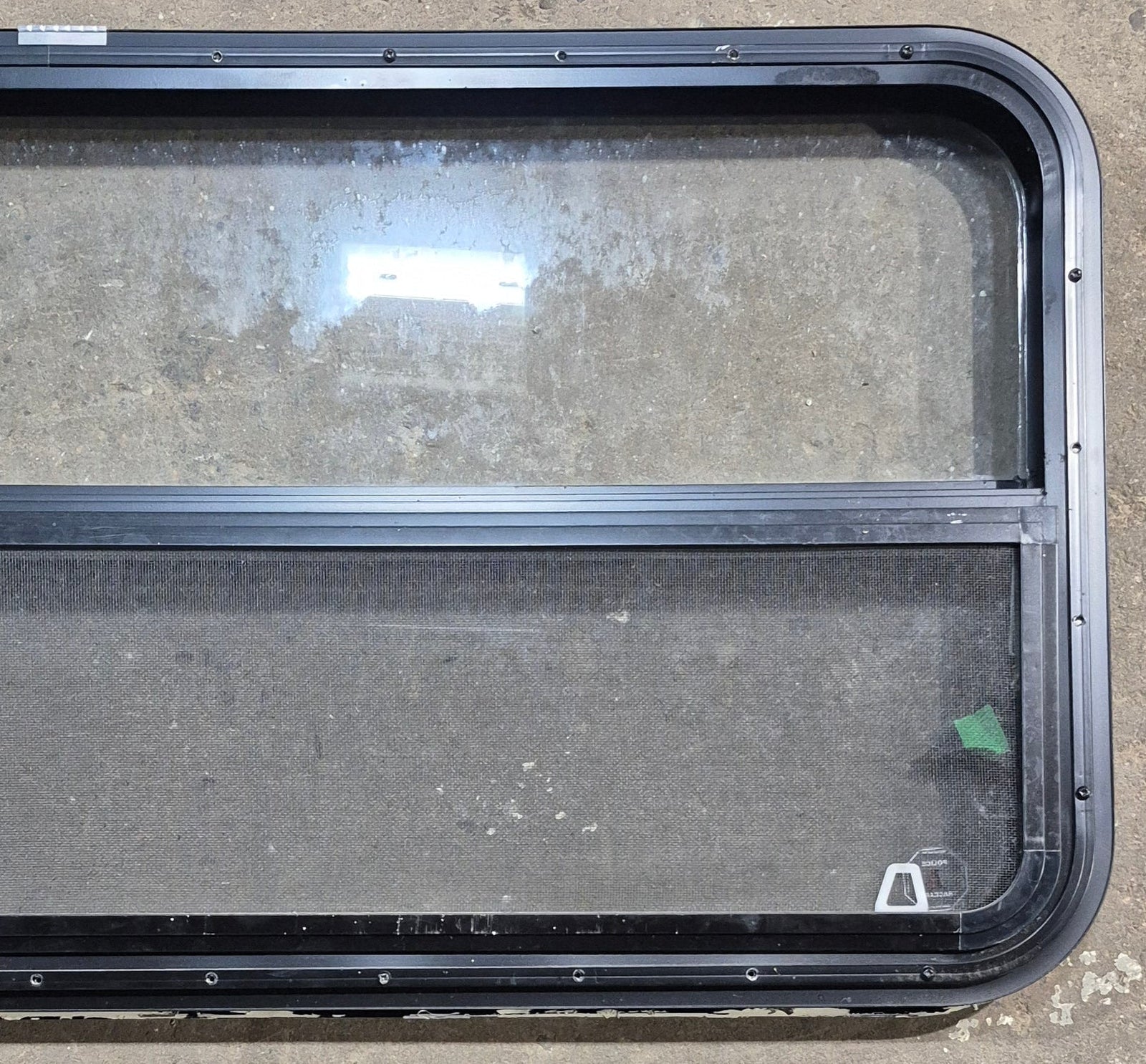 Used Black Radius Opening Window : 47 1/2
