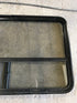 Used Black Radius Opening Window : 47 1/2" W x 30" H x 2" D - Young Farts RV Parts