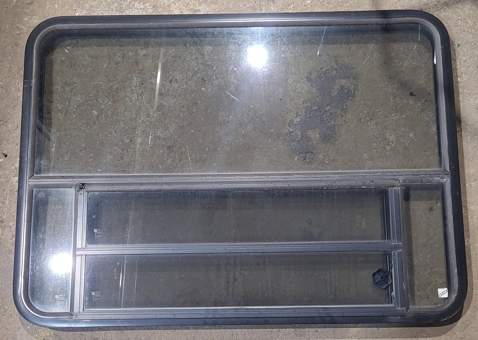 Used Black Radius Opening Window : 47 1/2