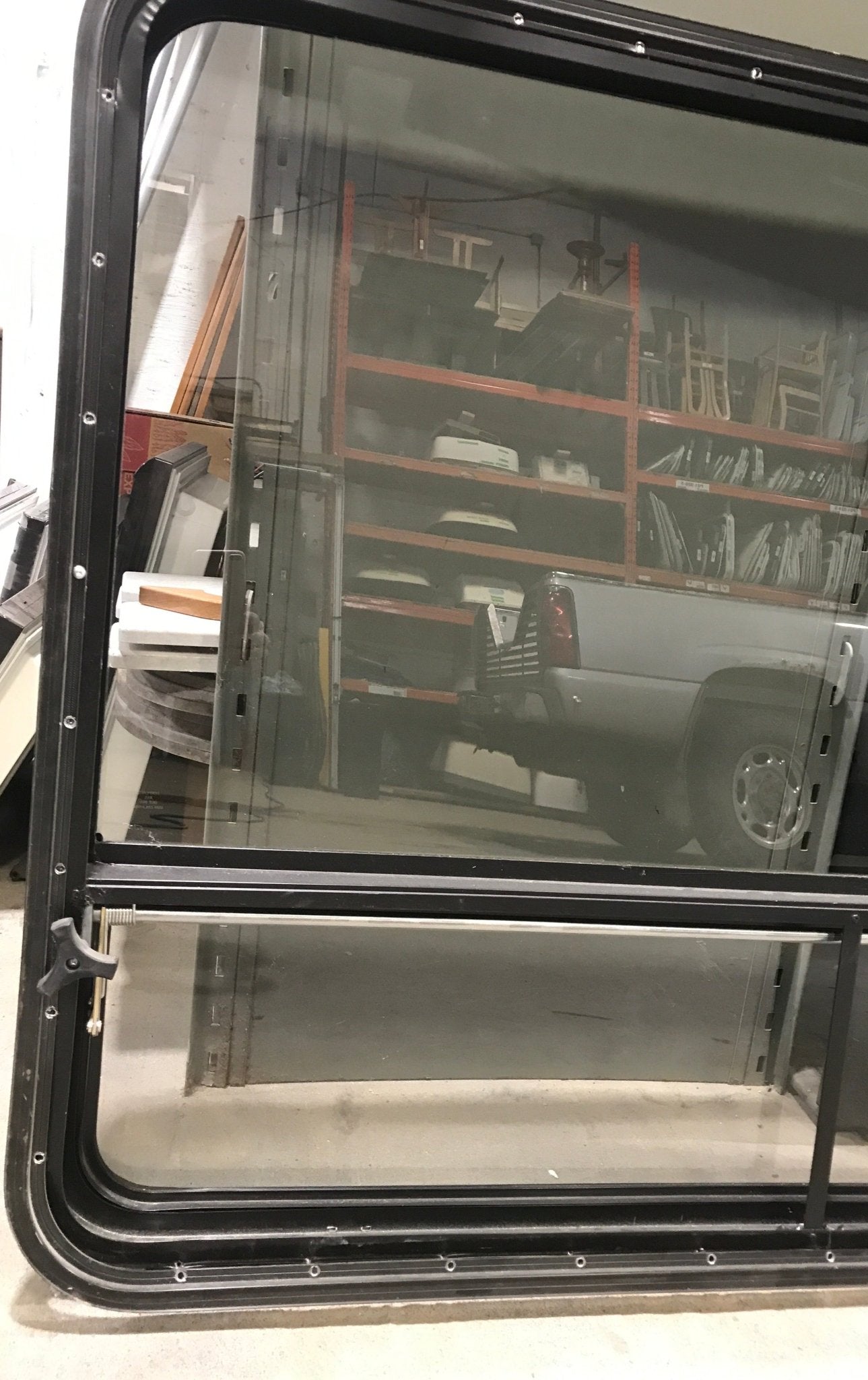 Used Black Radius Opening Window : 47 1/2