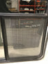 Used Black Radius Opening Window : 47 1/2" W x 39" H x 1 3/4" D - Young Farts RV Parts