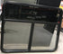 Used Black Radius Opening Window : 47 1/2" W x 39" H x 1 3/4" D - Young Farts RV Parts