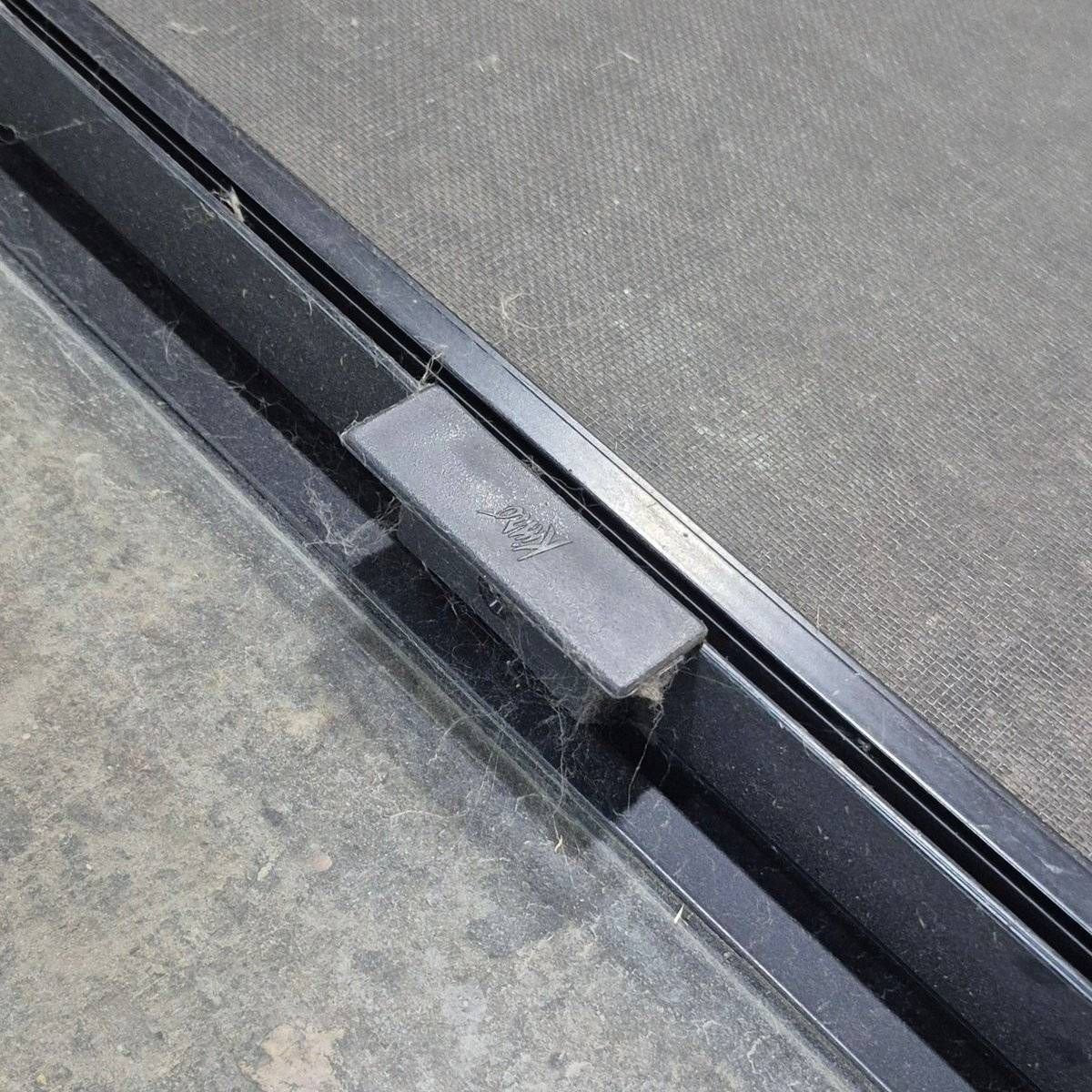 Used Black Radius Opening Window - 47 1/2 X 21 1/2 X 1 1/4 - Young Farts RV Parts