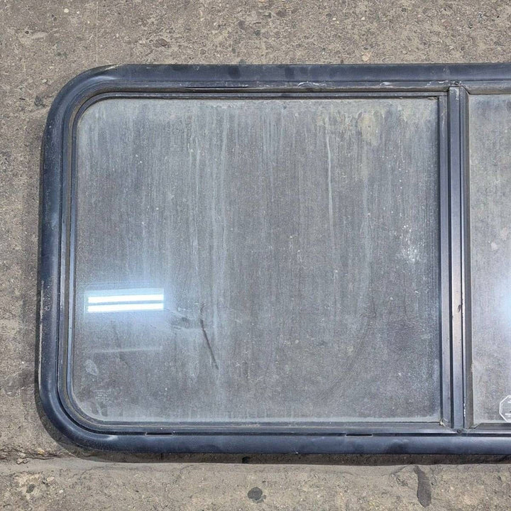 Used Black Radius Opening Window - 47 1/2 X 21 1/2 X 1 1/4 - Young Farts RV Parts