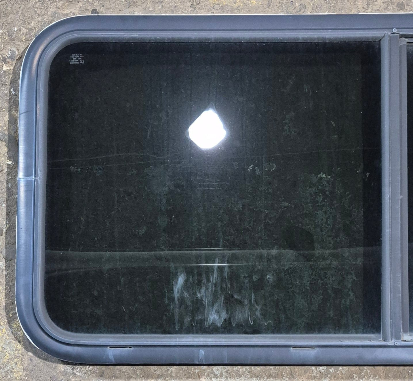 Used Black Radius Opening Window : 47 1/4
