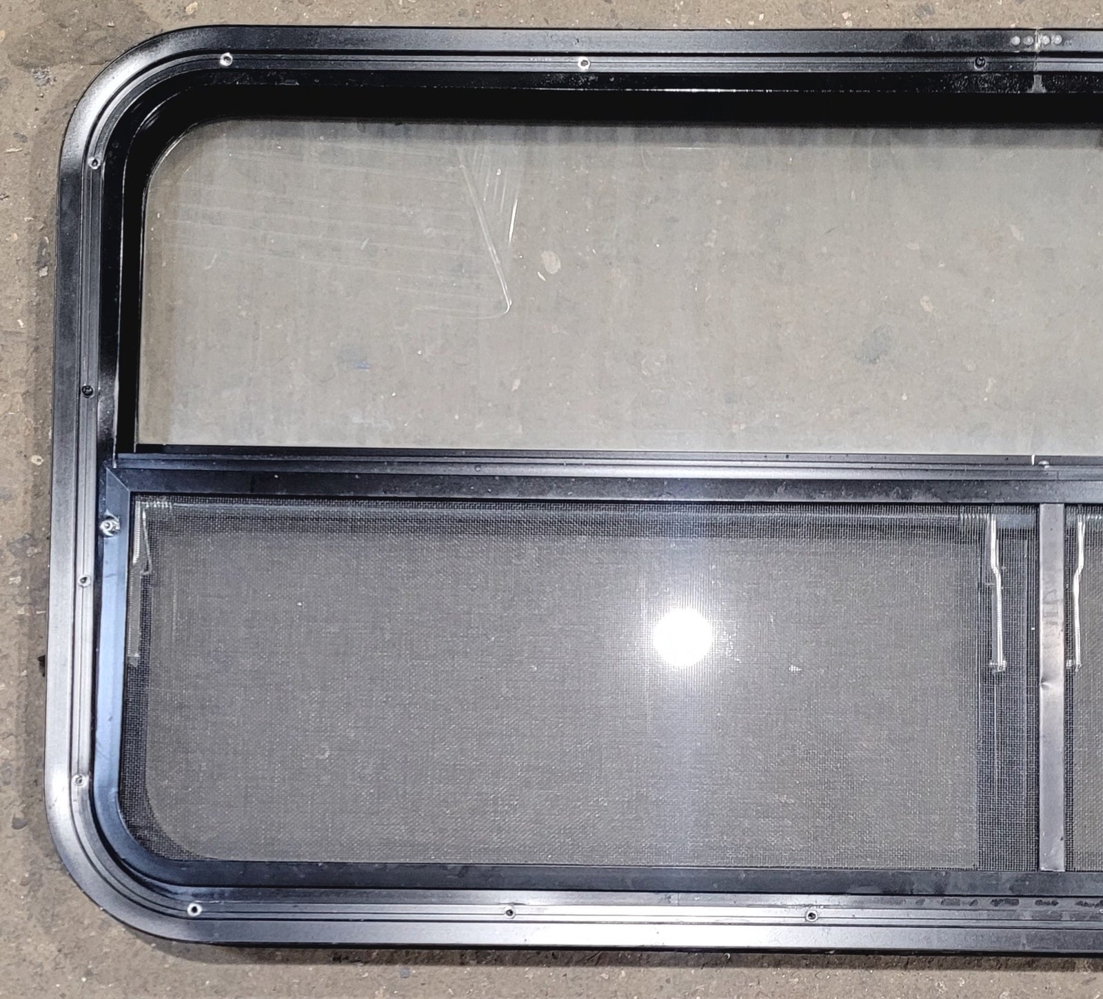 Used Black Radius Opening Window : 47 1/4