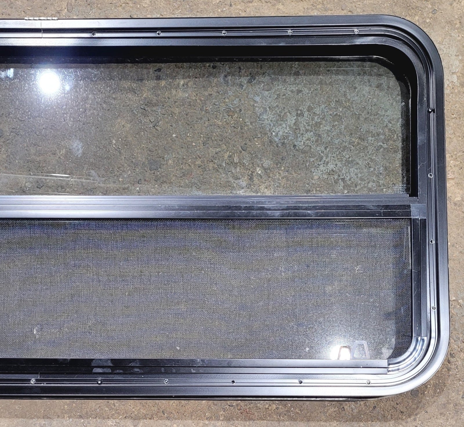 Used Black Radius Opening Window : 47 1/4