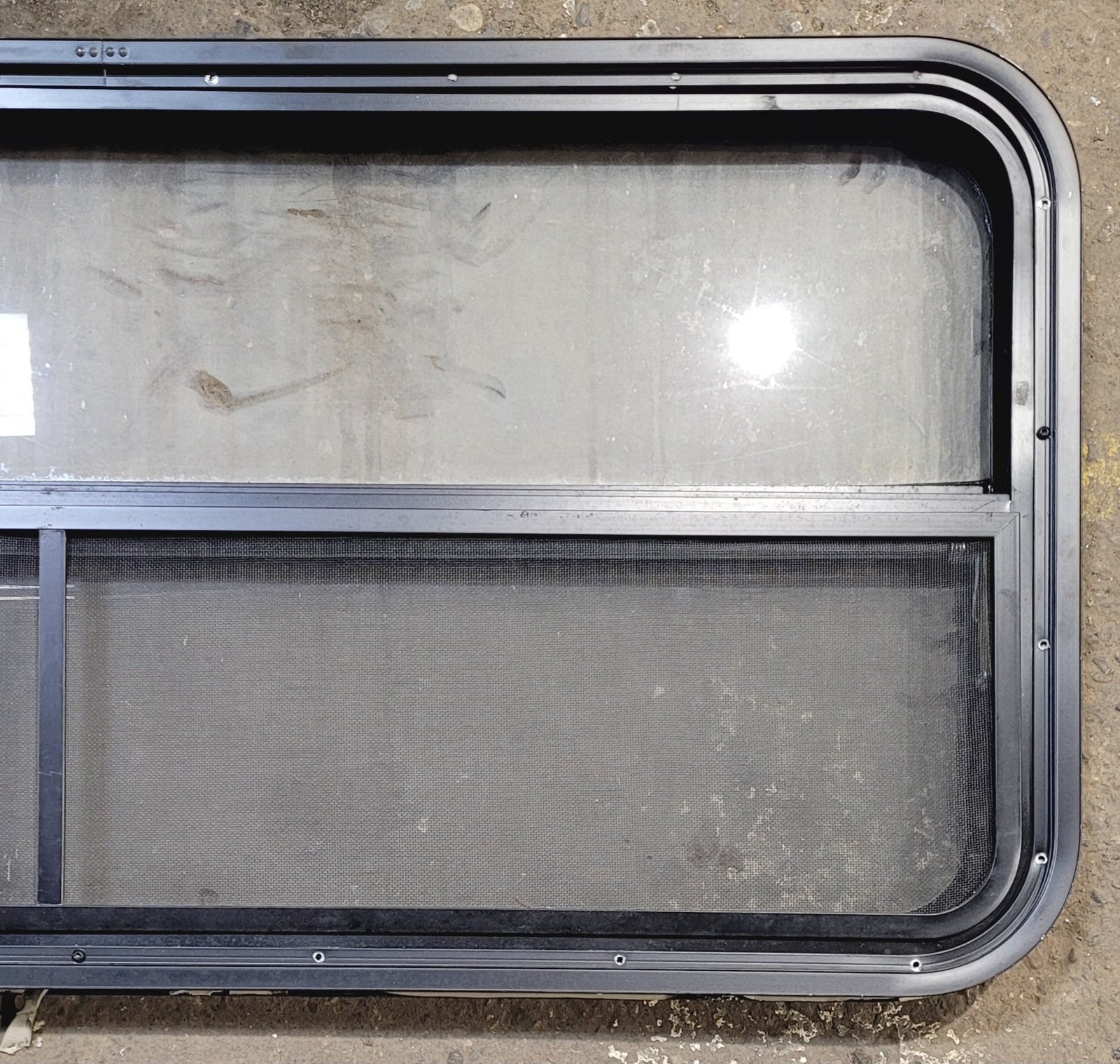 Used Black Radius Opening Window : 47 1/4