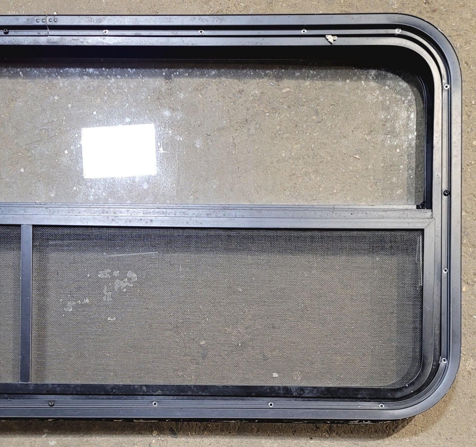 Used Black Radius Opening Window : 47 1/4