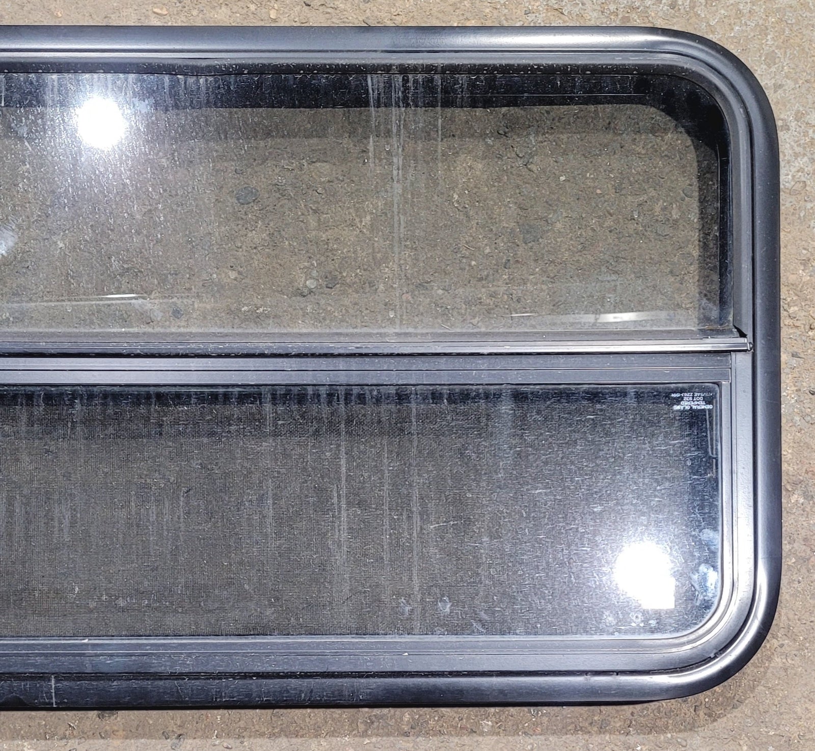 Used Black Radius Opening Window : 47 1/4