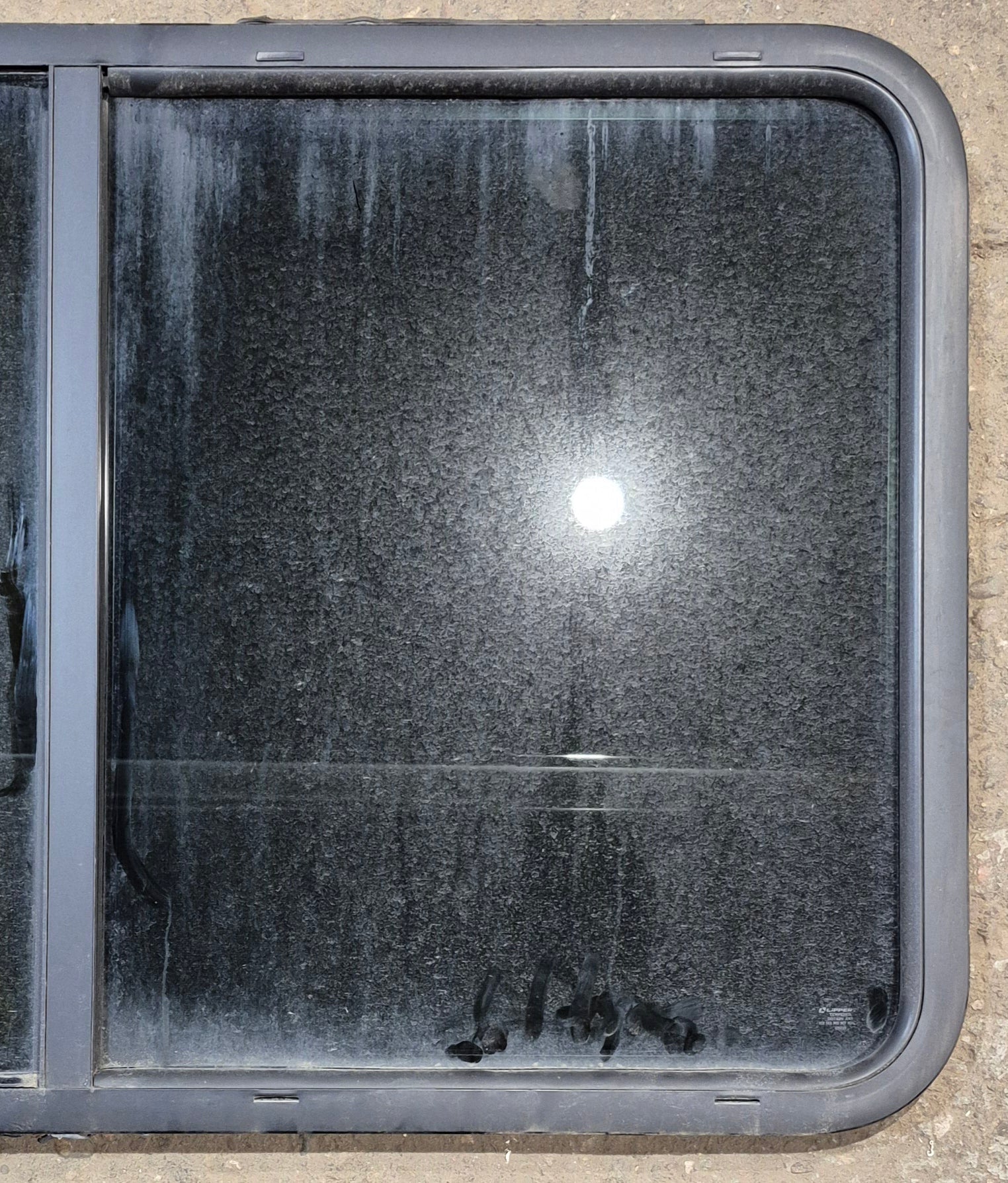 Used Black Radius Opening Window : 47 1/4