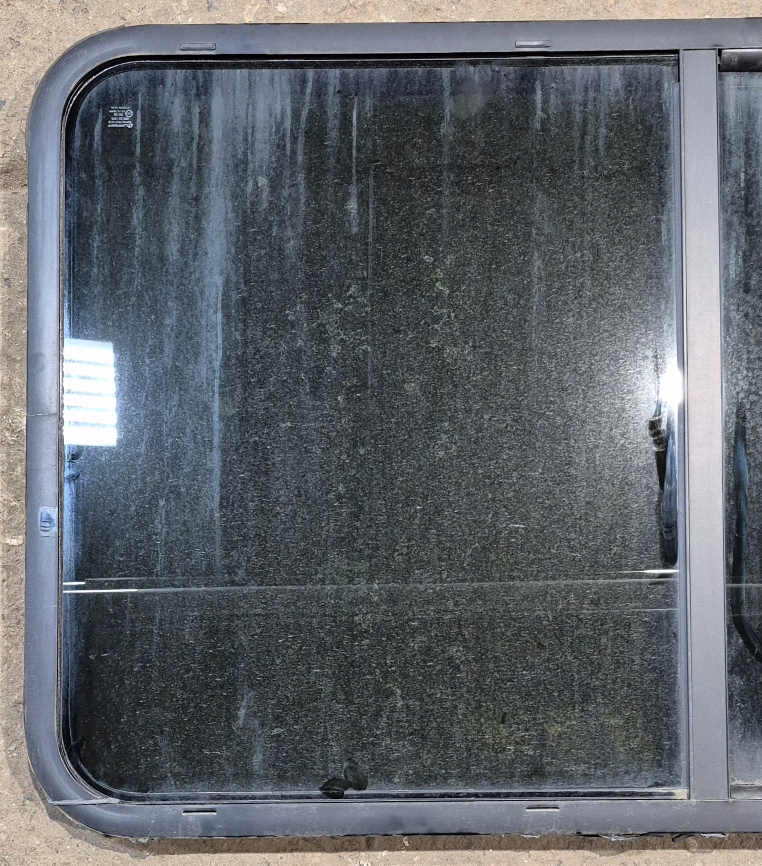 Used Black Radius Opening Window : 47 1/4