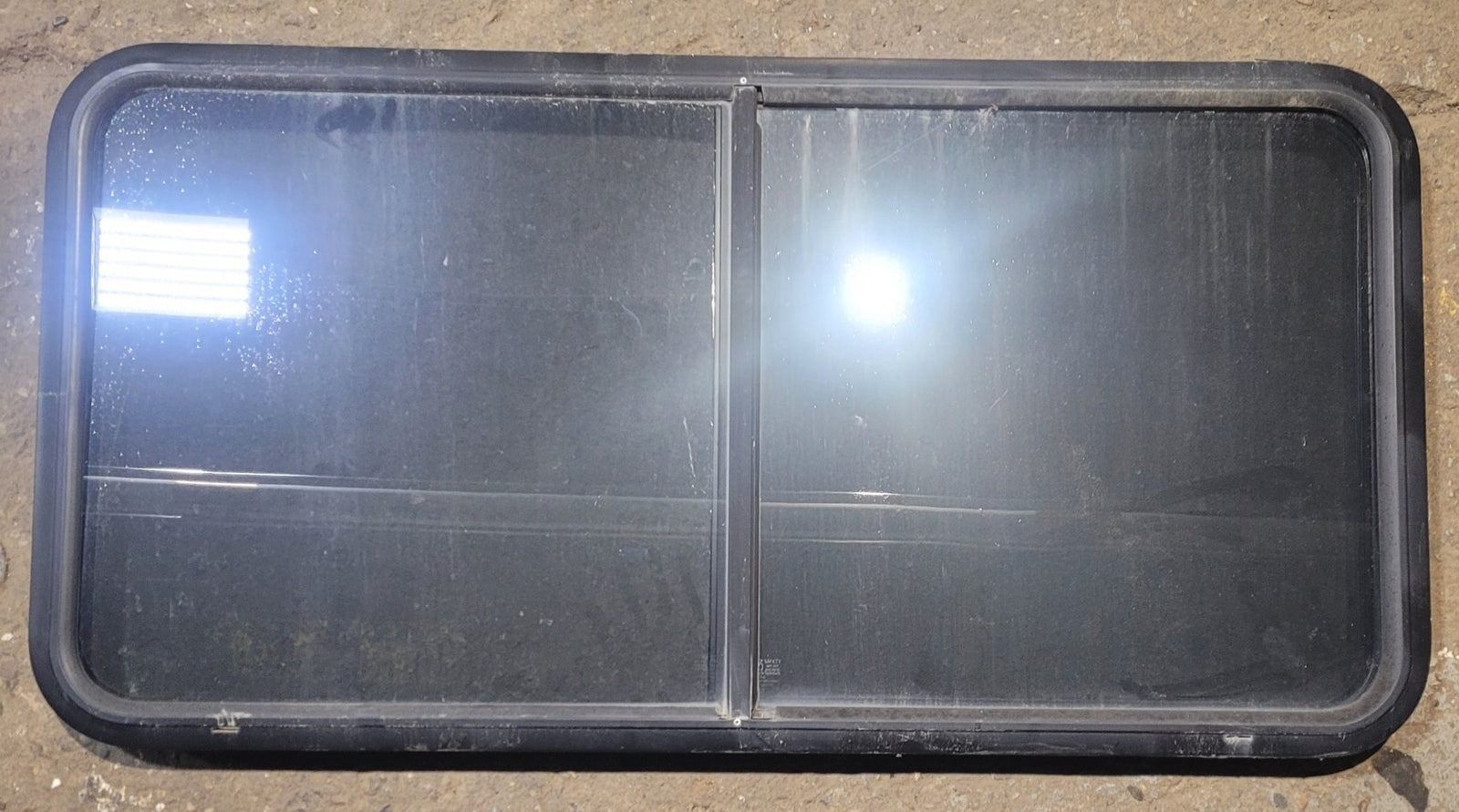 Used Black Radius Opening Window : 47 3/4