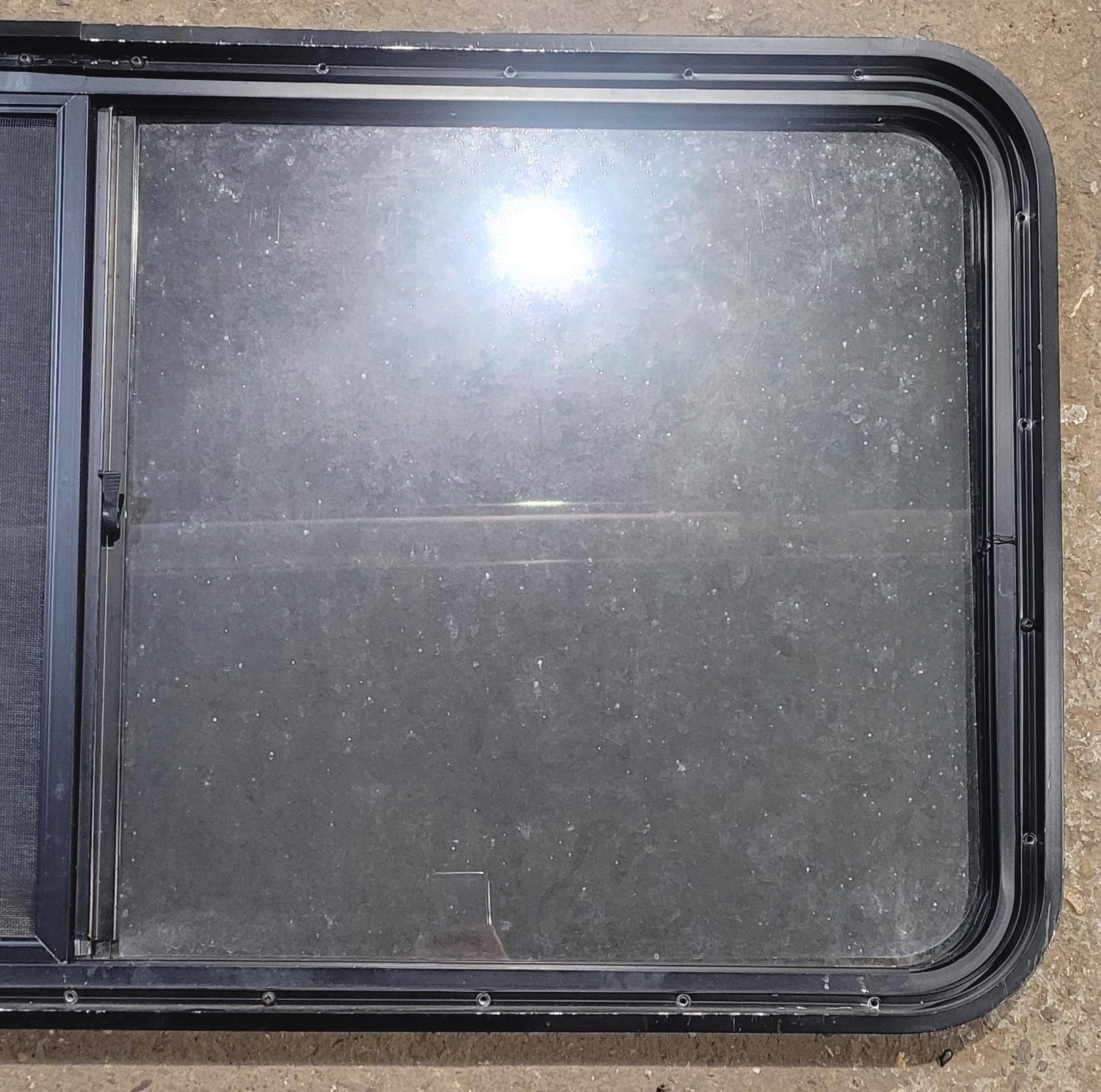 Used Black Radius Opening Window : 47 3/4