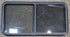 Used Black Radius Opening Window : 47 3/4" W x 23 3/4" H x 1 7/8" - Young Farts RV Parts