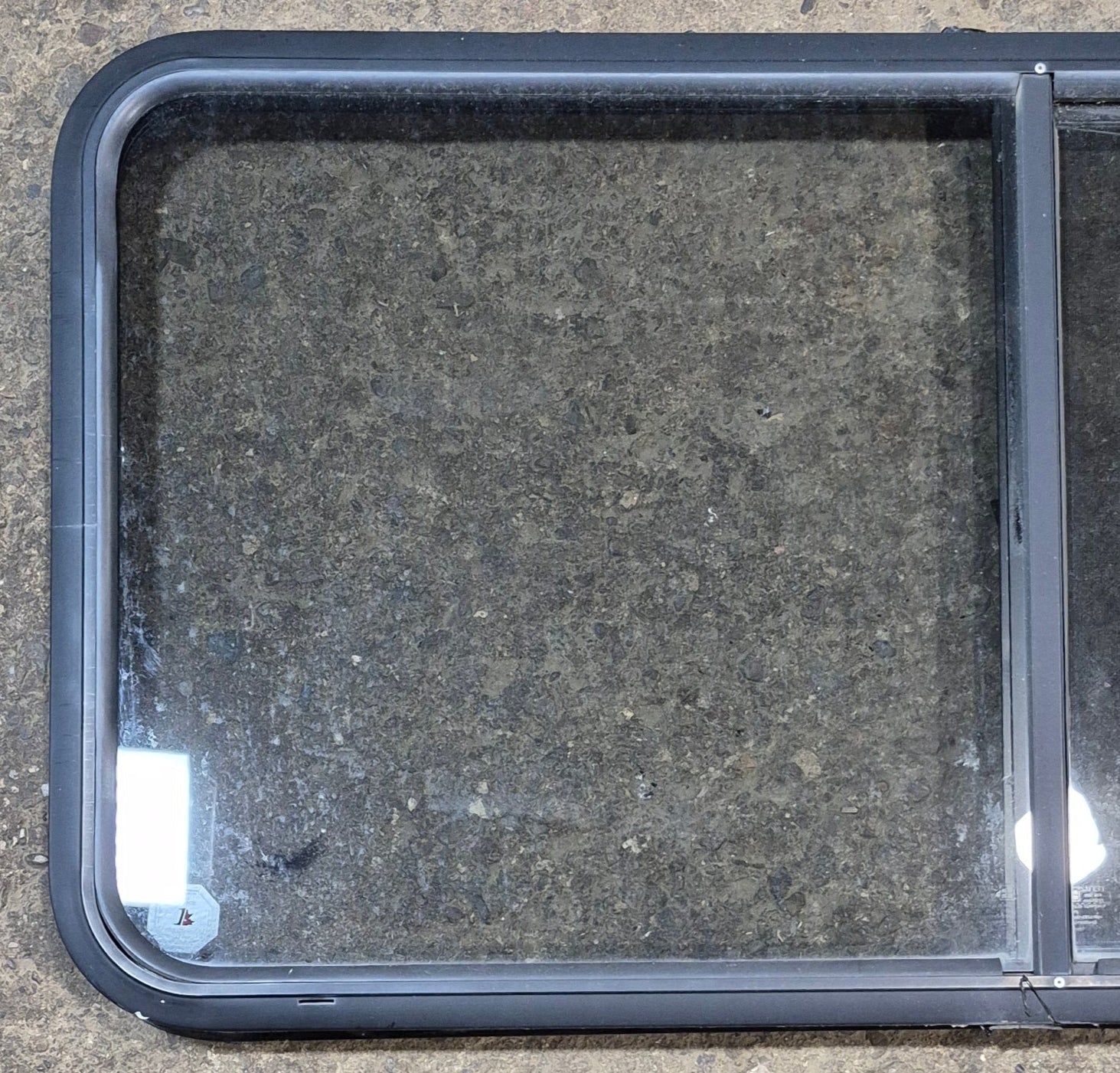 Used Black Radius Opening Window : 47 3/4
