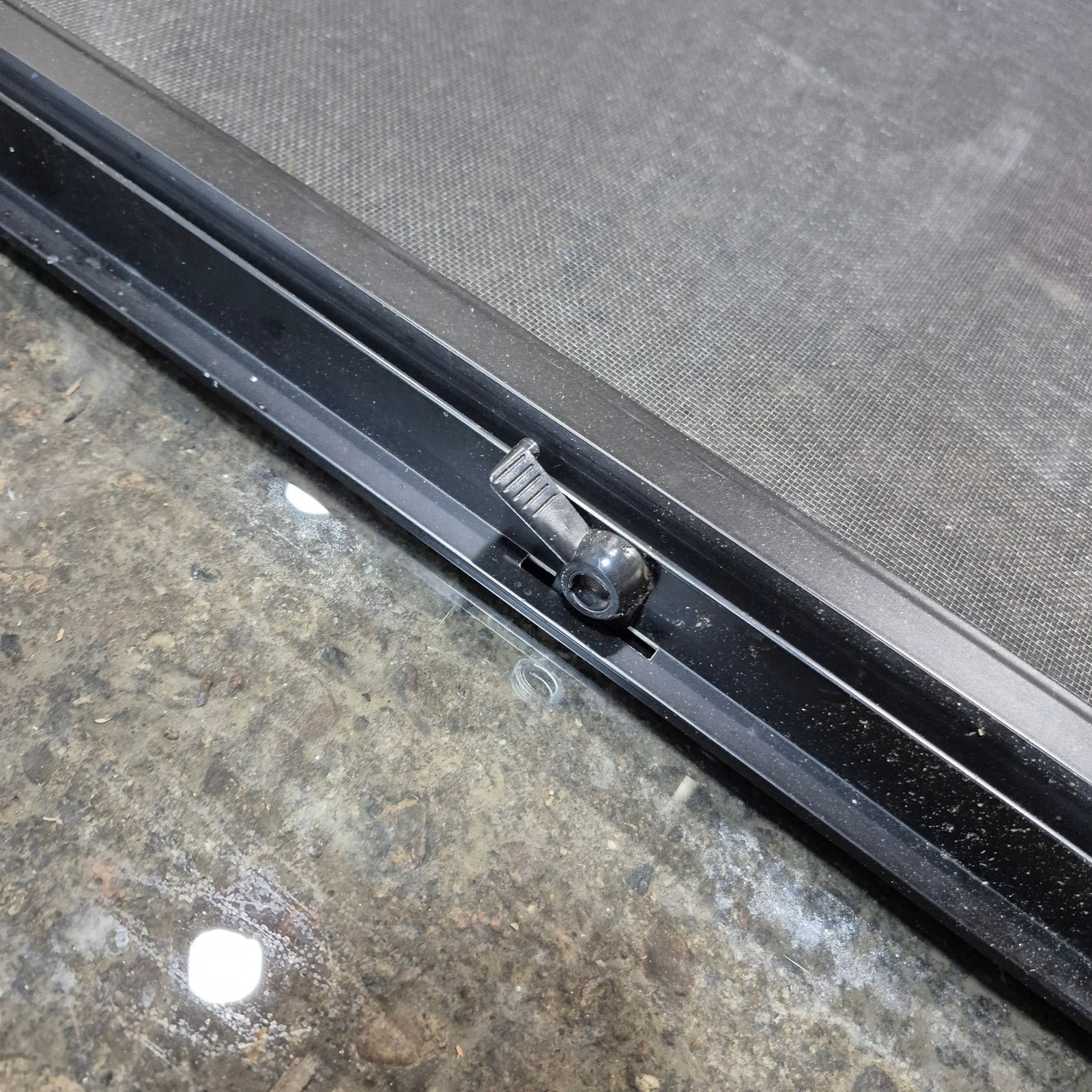 Used Black Radius Opening Window : 47 3/4