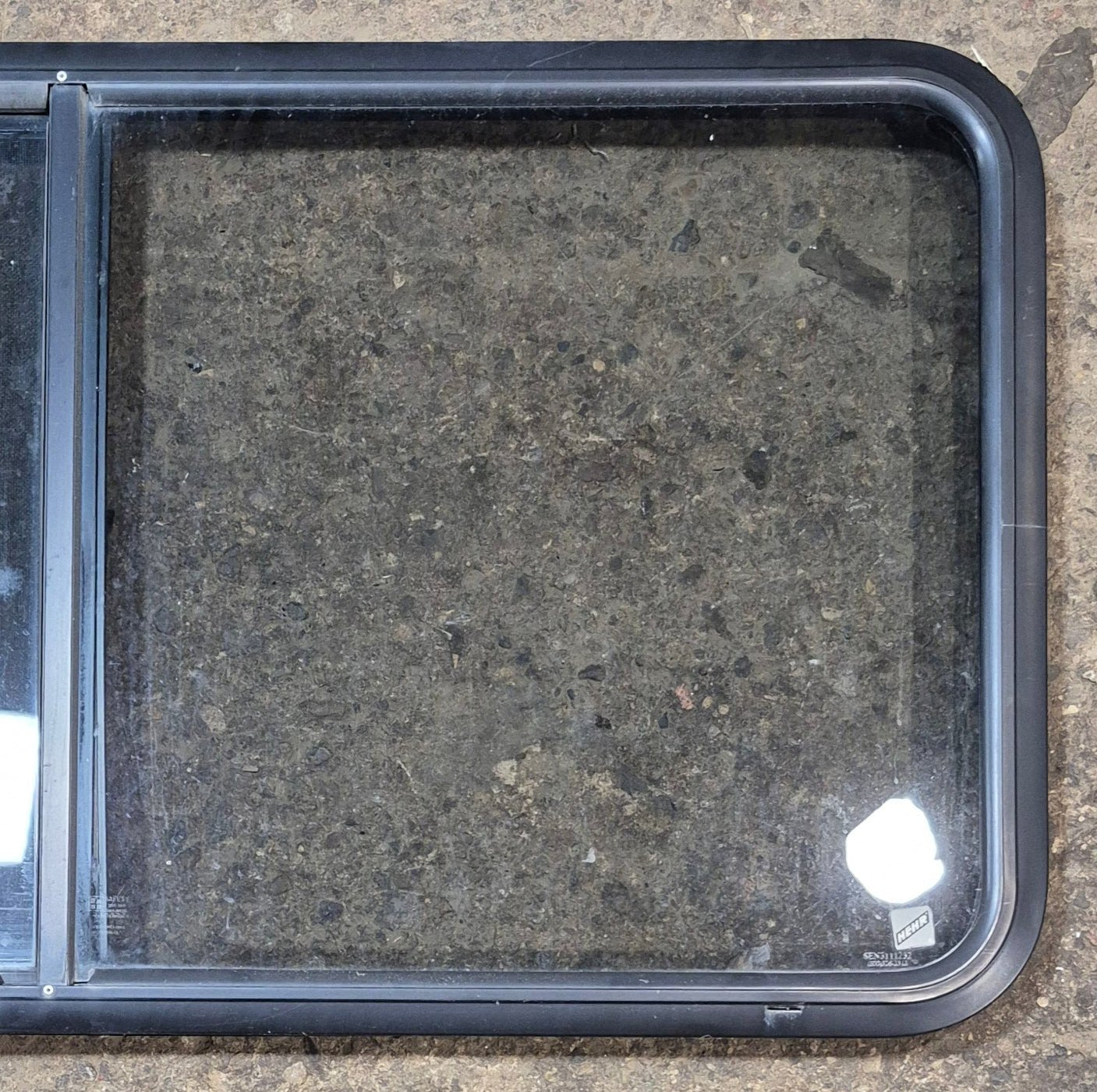 Used Black Radius Opening Window : 47 3/4