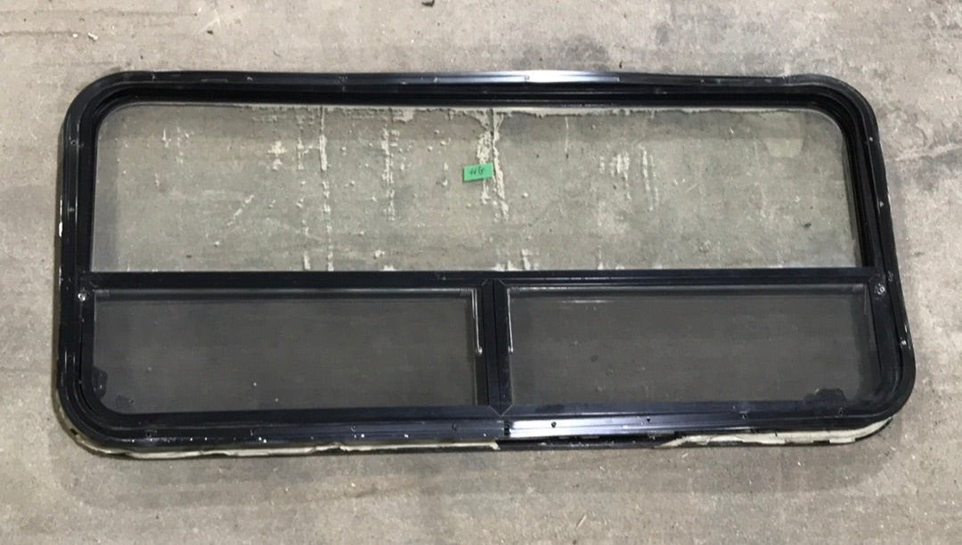 Used Black Radius Opening Window : 47 3/4 X 21 3/4 X 2" D - Young Farts RV Parts