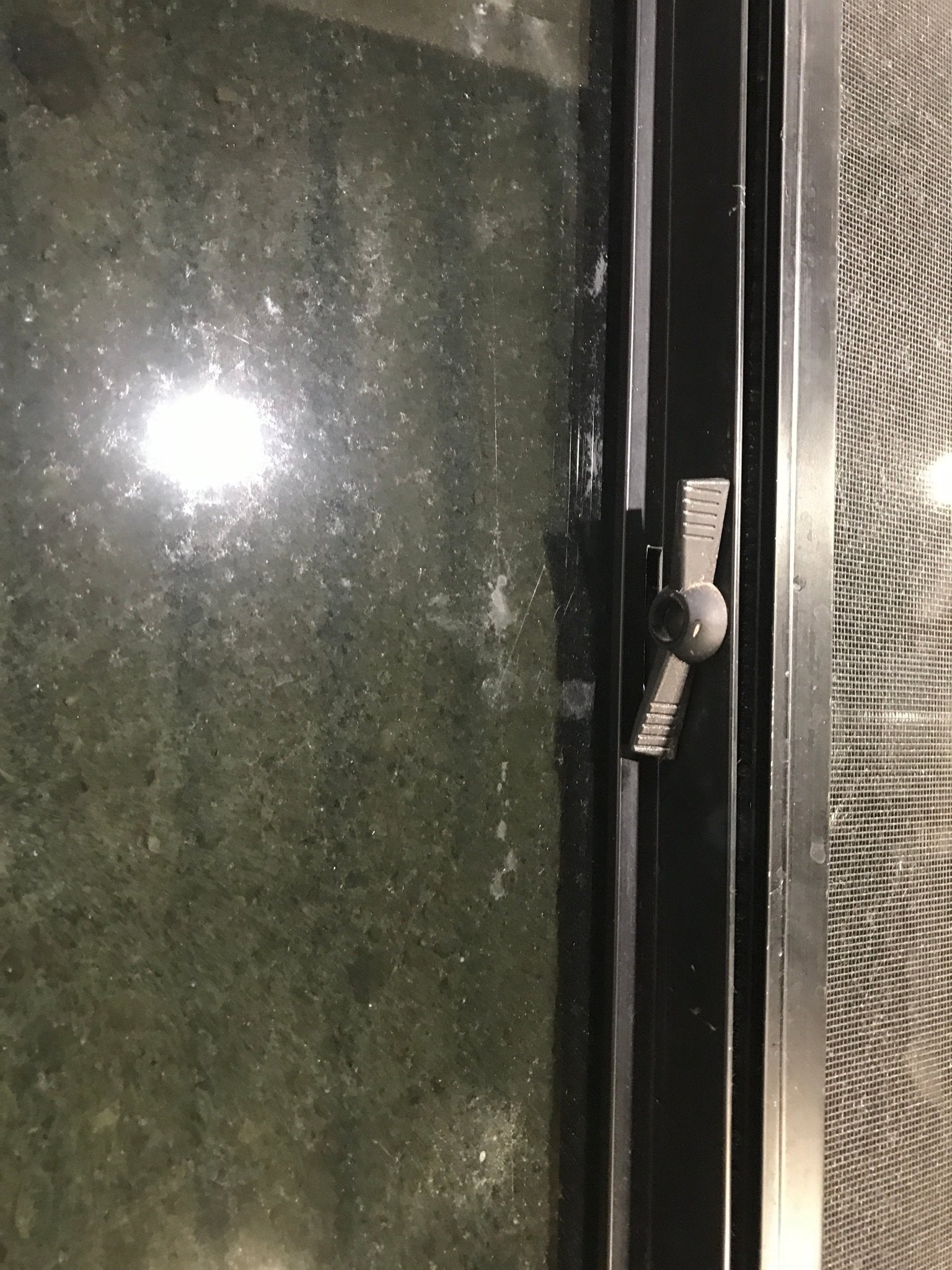 Used Black Radius Opening Window : 47 5/8