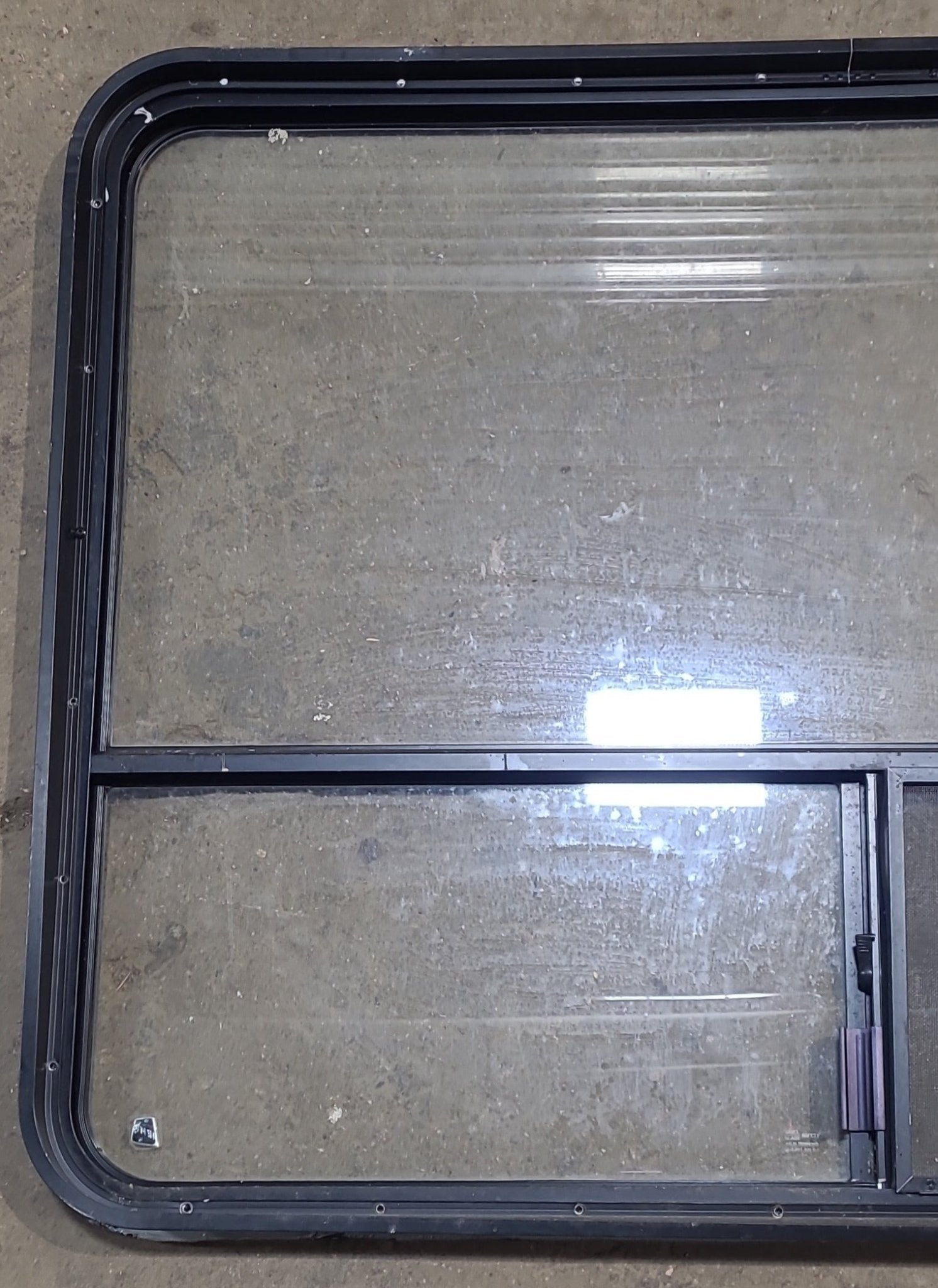 Used Black Radius Opening Window : 48 1/2