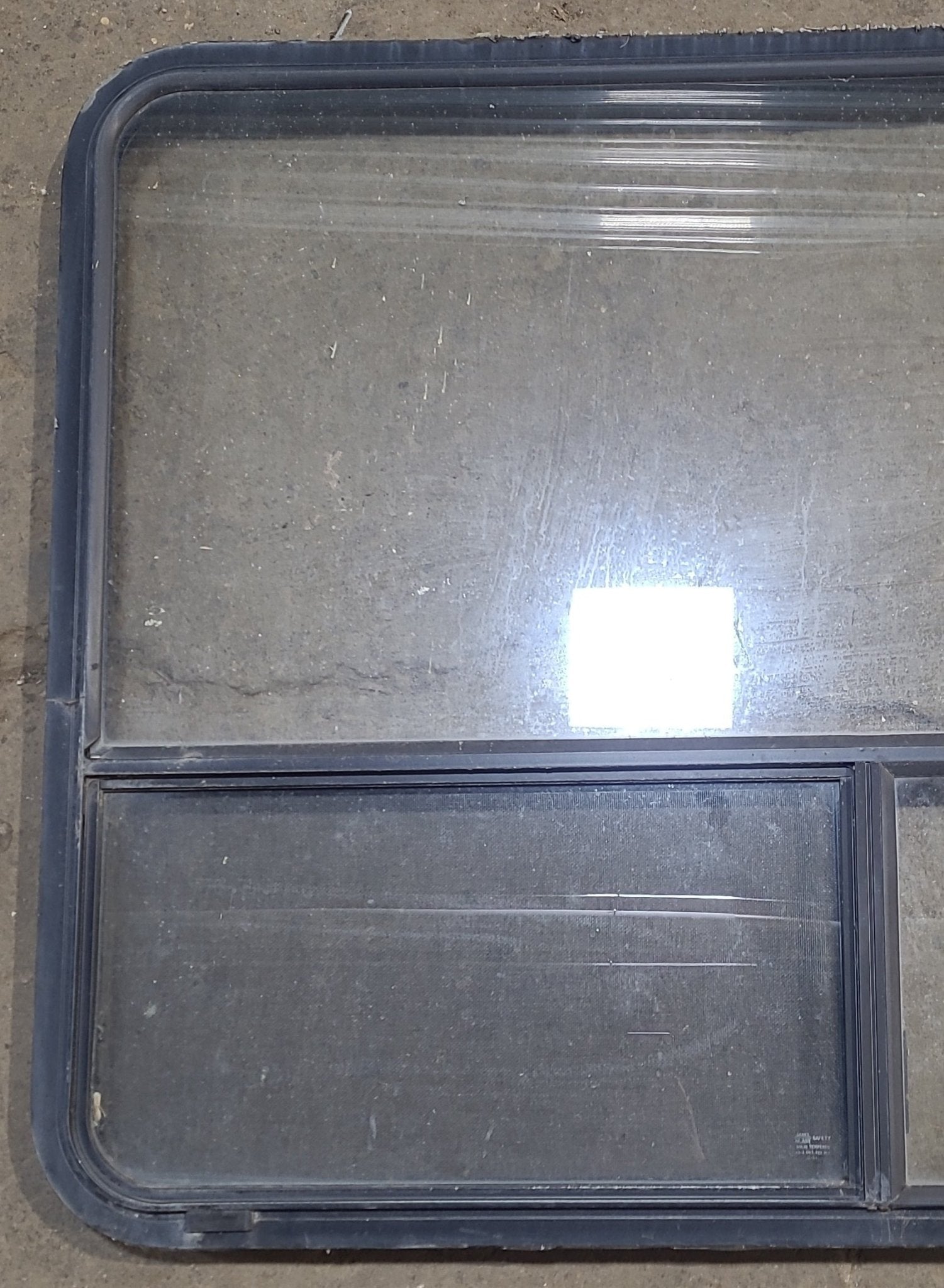 Used Black Radius Opening Window : 48 1/2