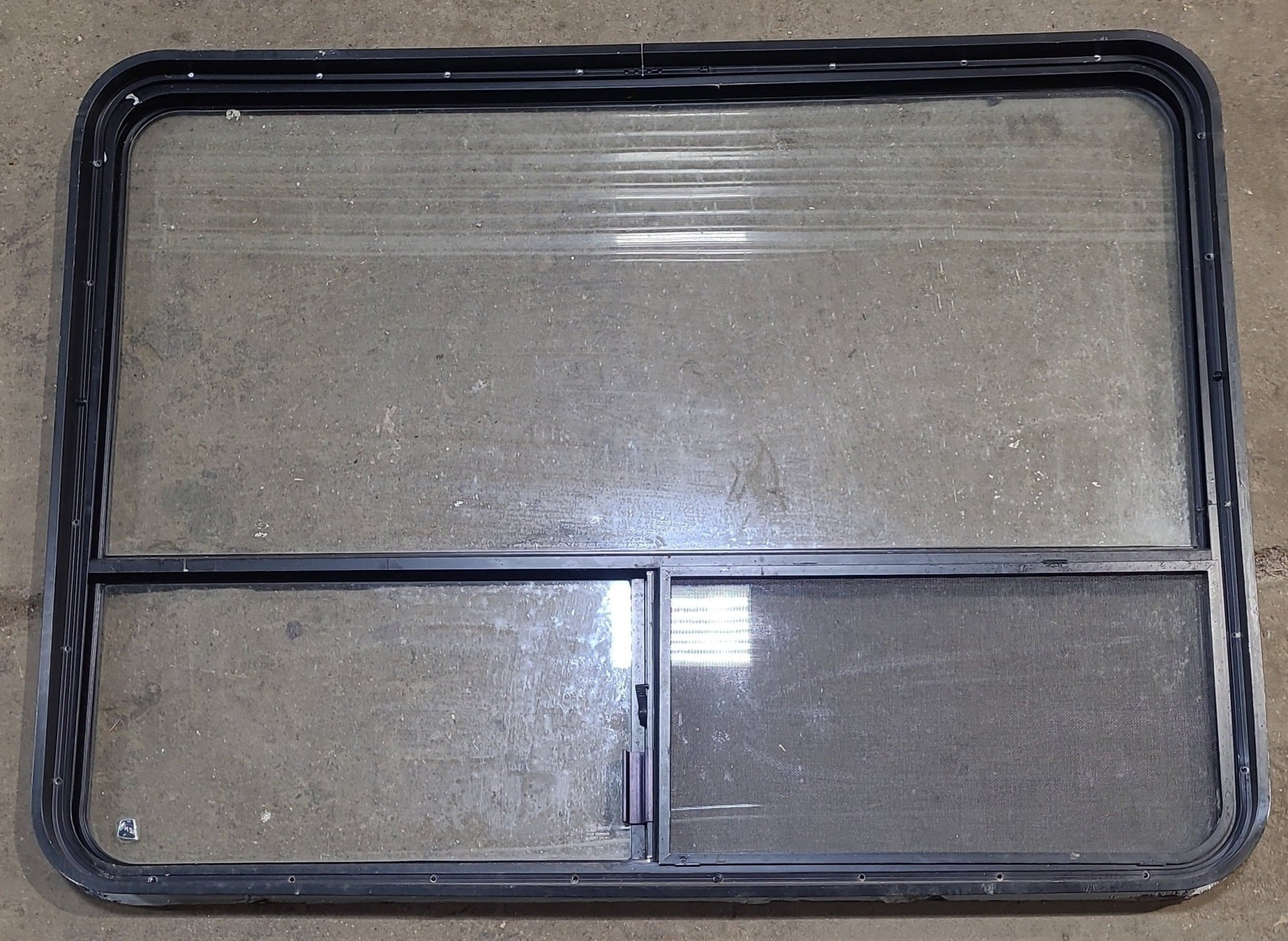 Used Black Radius Opening Window : 48 1/2