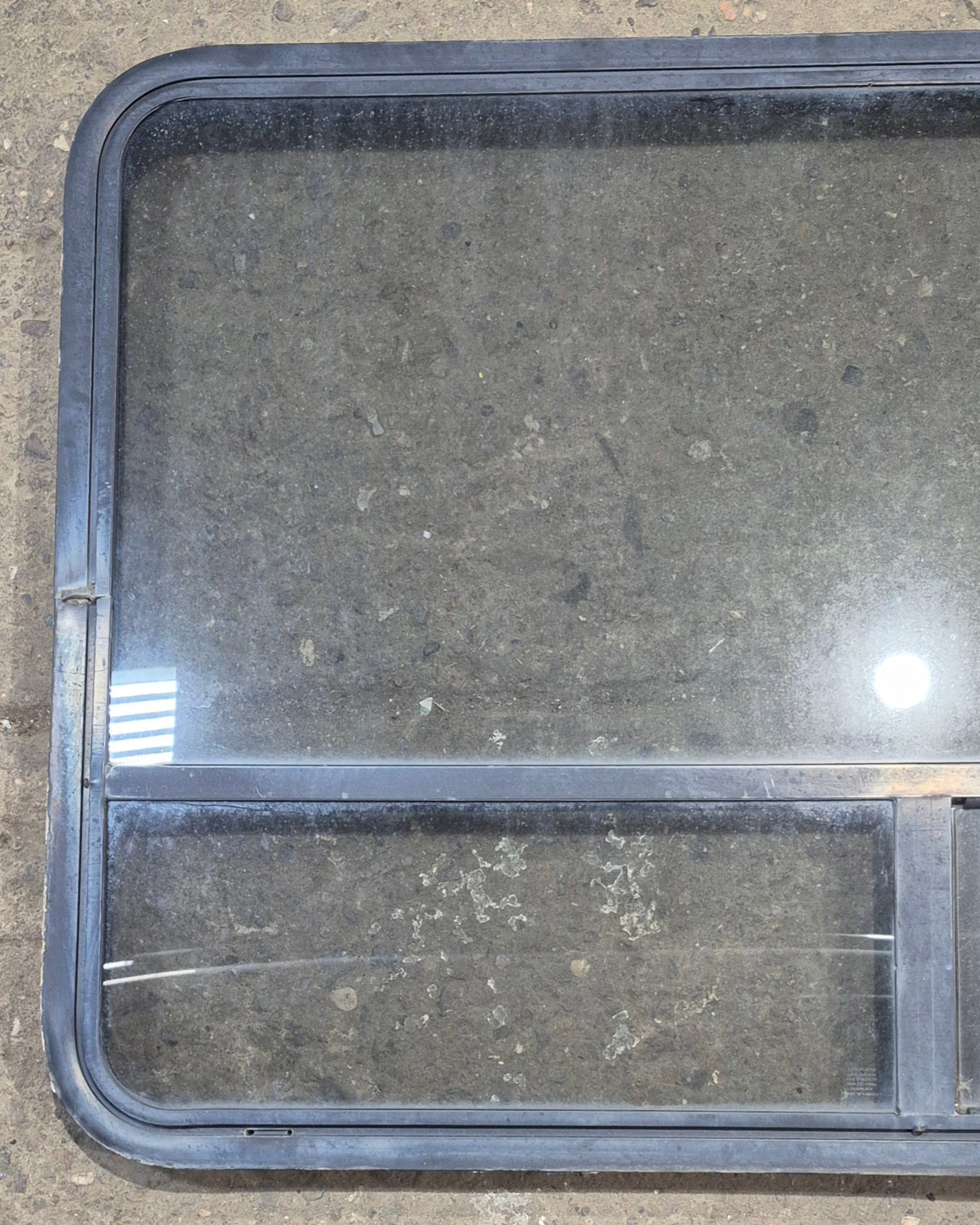 Used Black Radius Opening Window : 48 1/4