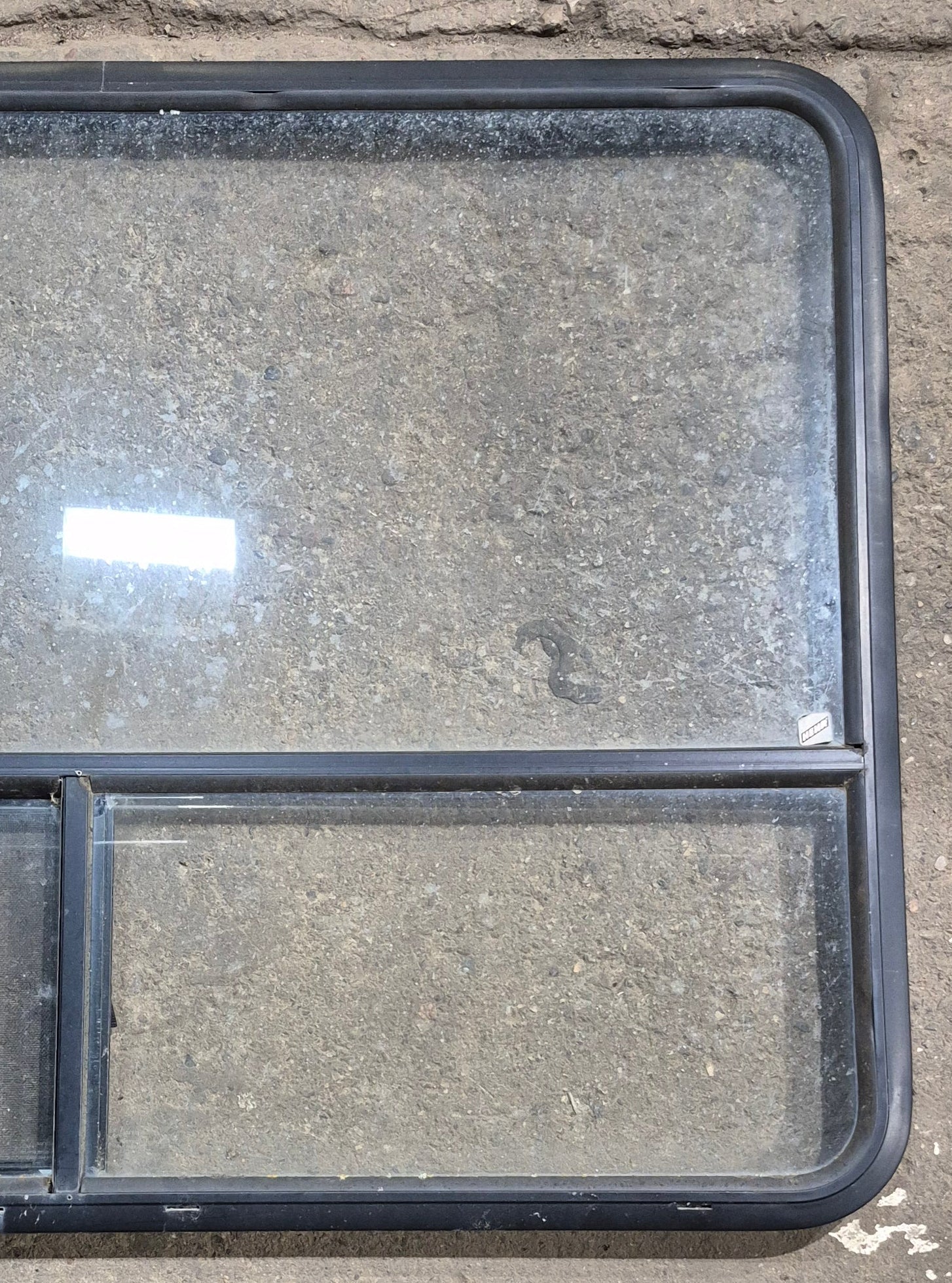 Used Black Radius Opening Window : 48 1/4