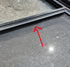 Used Black Radius Opening Window : 48 1/4" W x 35 3/4" H x 1 5/8" D - Young Farts RV Parts