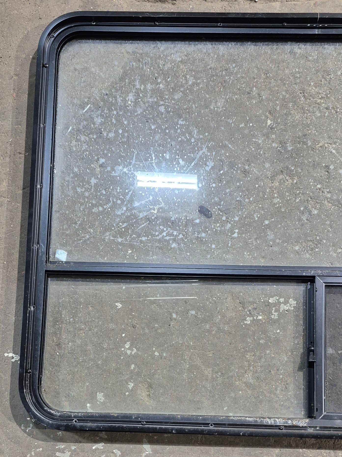 Used Black Radius Opening Window : 48 1/4