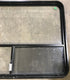 Used Black Radius Opening Window : 48 1/4" W x 35 3/4" H x 1 7/8" D - Young Farts RV Parts
