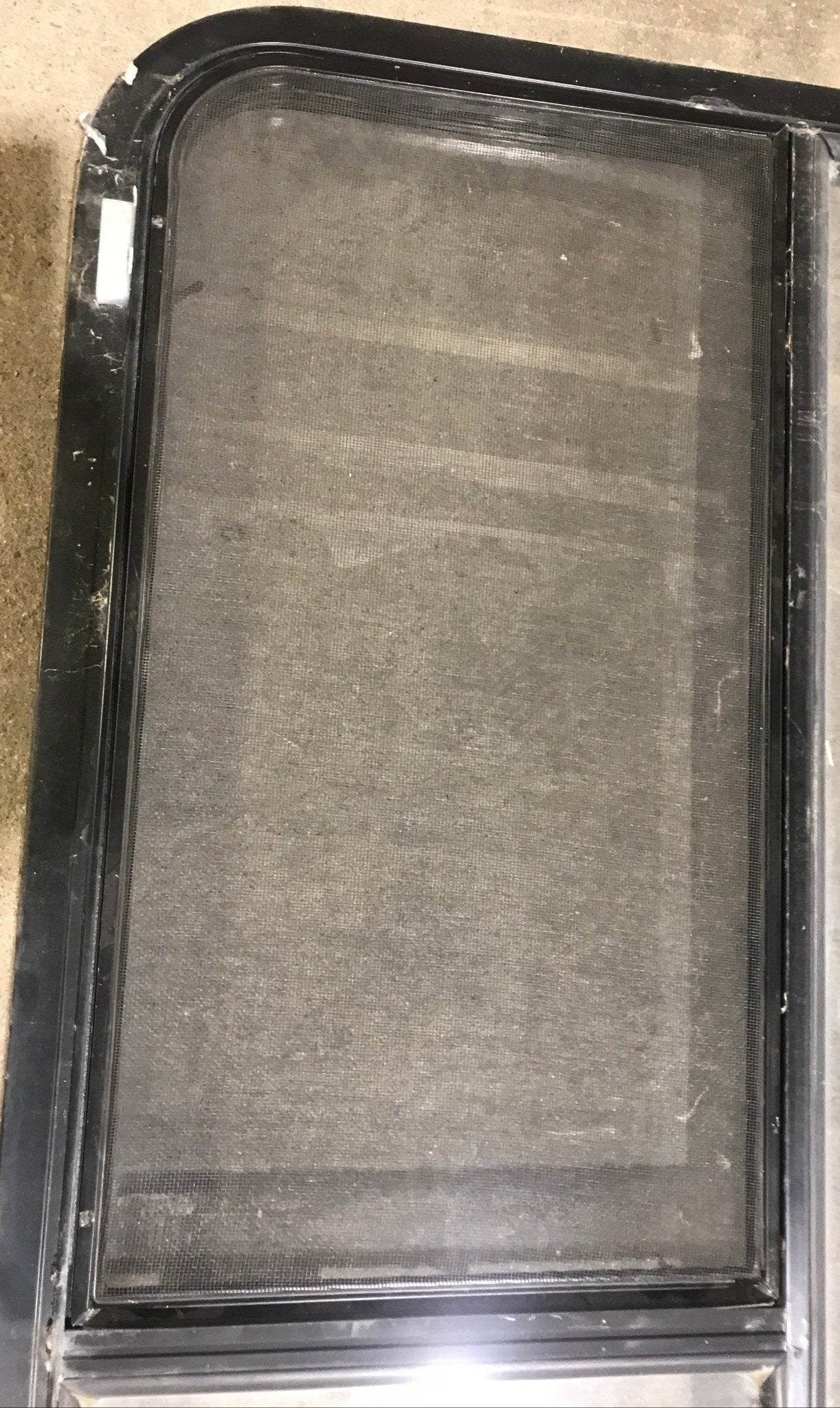 Used Black Radius Opening Window : 48 1/4