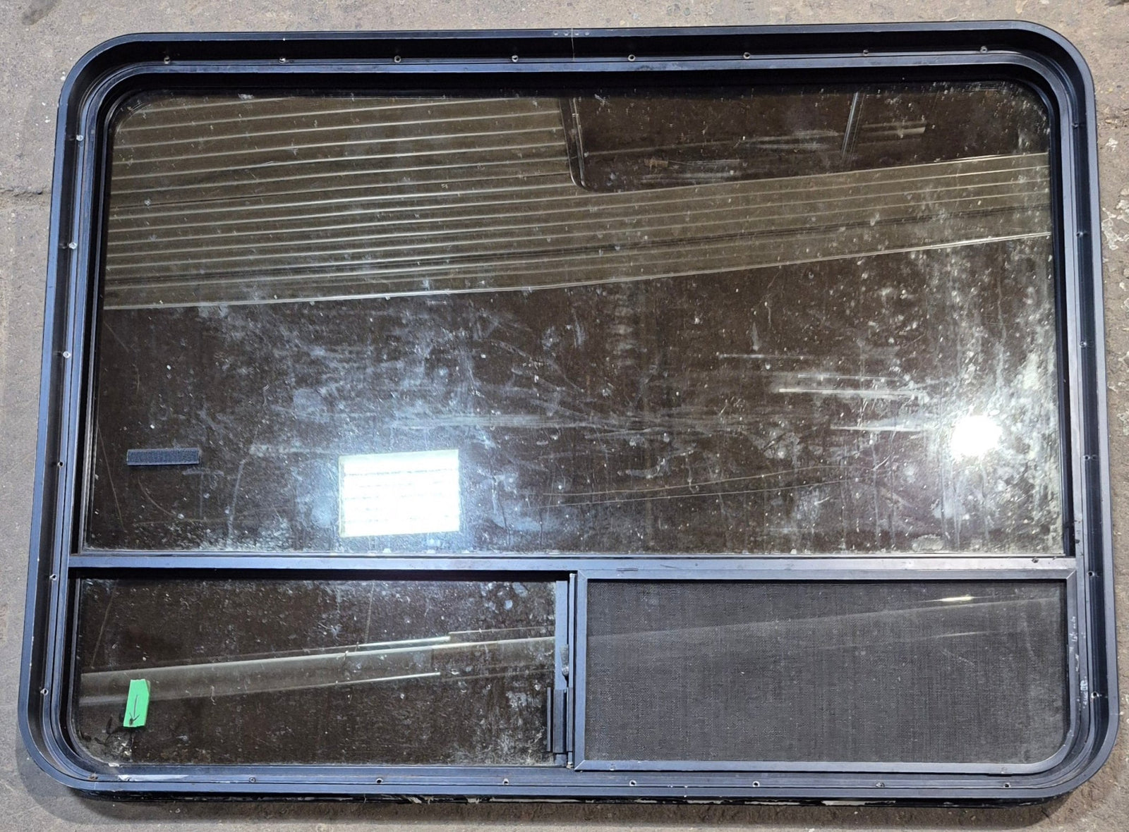 Used Black Radius Opening Window : 48 1/4