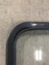Used Black Radius Opening Window : 48" W x 34 1/2" H x 2" D - Young Farts RV Parts