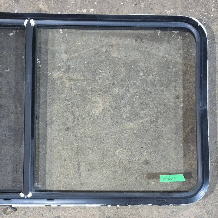 Used Black Radius Opening Window - 48.25 X 25.75 X 1.75 - Young Farts RV Parts