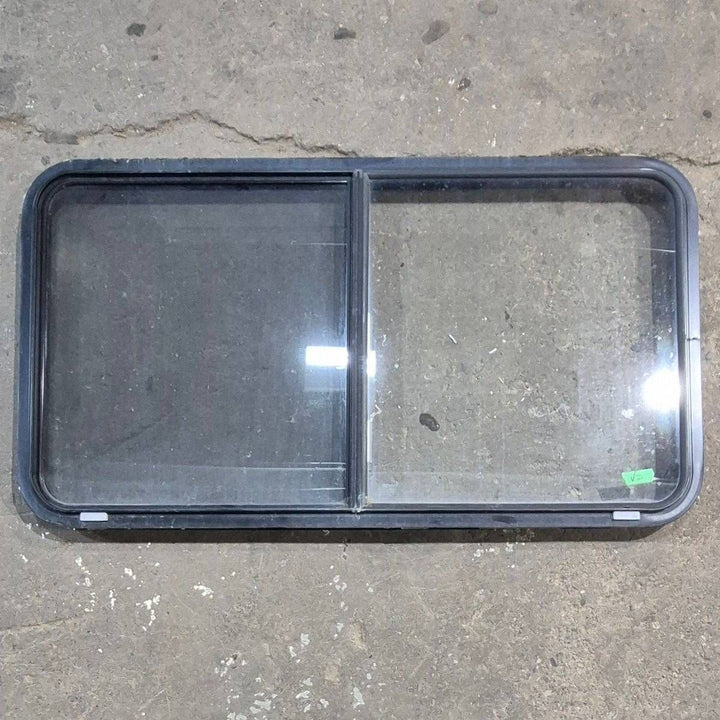 Used Black Radius Opening Window - 48.25 X 25.75 X 1.75 - Young Farts RV Parts