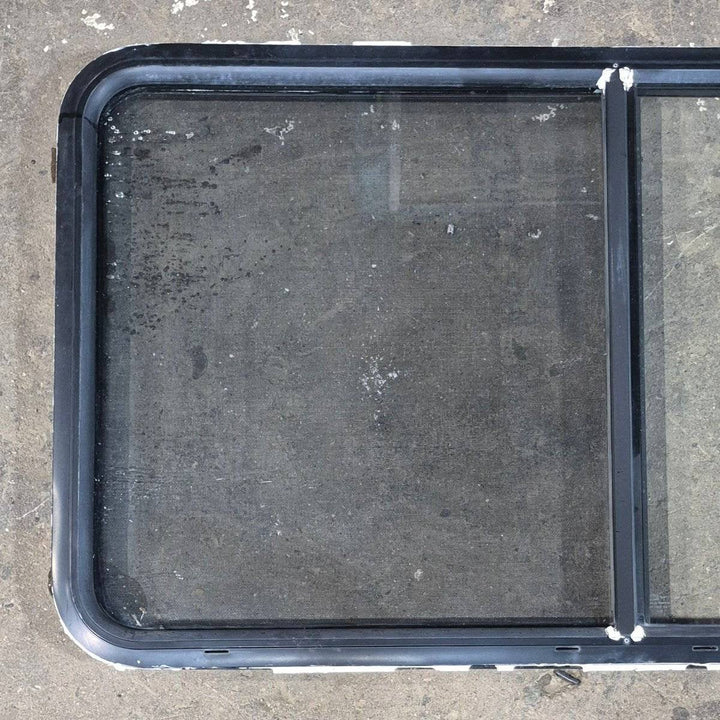 Used Black Radius Opening Window - 48.25 X 25.75 X 1.75 - Young Farts RV Parts