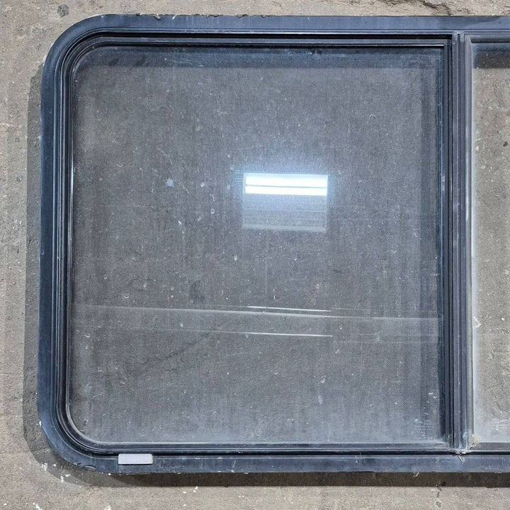 Used Black Radius Opening Window - 48.25 X 25.75 X 1.75 - Young Farts RV Parts